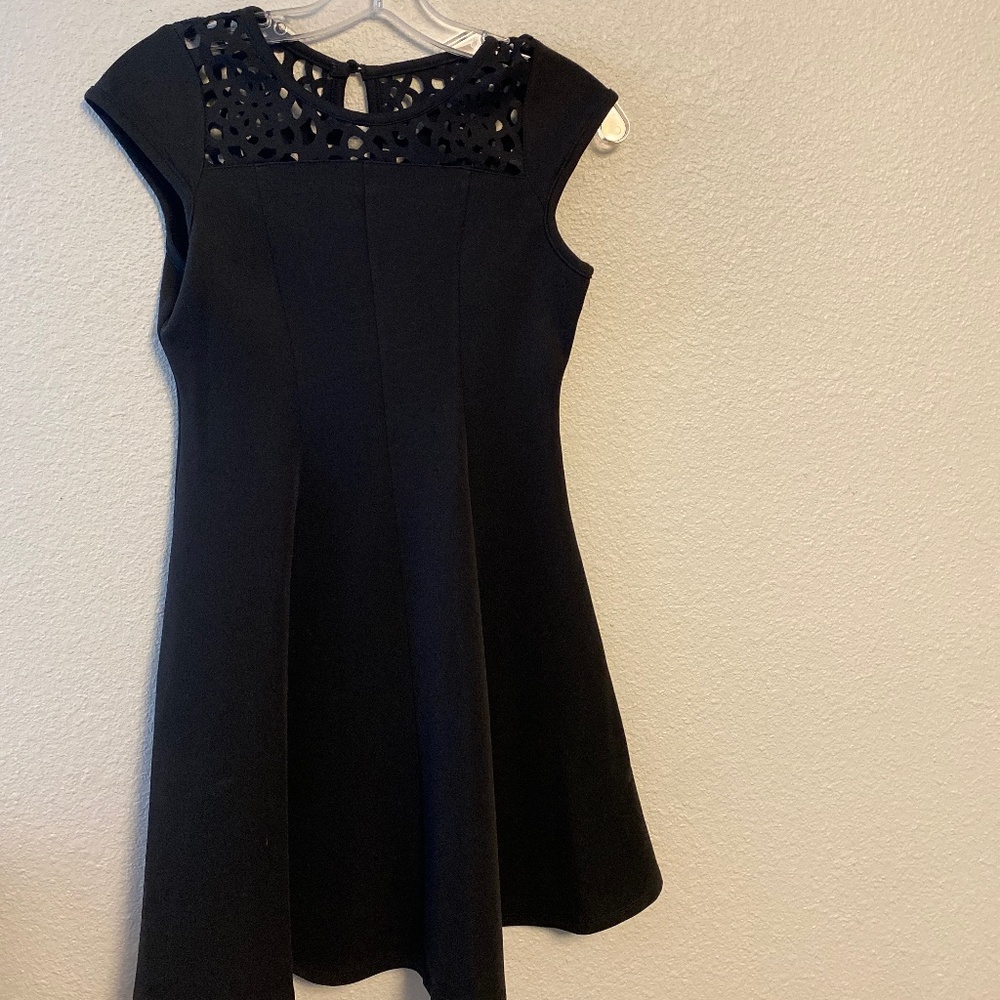 girl's large semiformal easy care little black dress